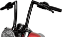 Todds Cycle 0601-2762 1-1/4in. Strip Handlebar - 12in. - Gloss Black - sxspowersports