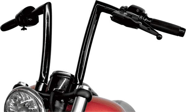 Todds Cycle 0601-2762 1-1/4in. Strip Handlebar - 12in. - Gloss Black - sxspowersports