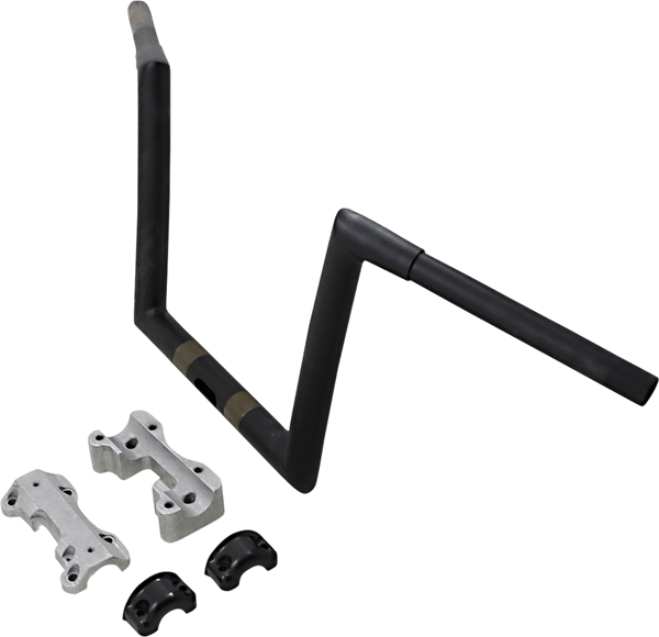 Todds Cycle 0601-3984 1 1/4in. Handlebar - 10in. Ape - Flat Black - sxspowersports