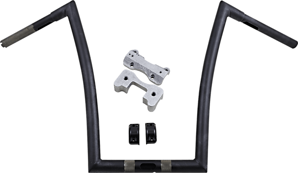 Todds Cycle 0601-3993 1 1/4in. Handlebar - 17in. Ape - Flat Black - sxspowersports