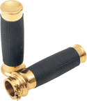 Todds Cycle VGR-2 Aluminum Grips - Vice with Rubber - Black Anodized - sxspowersports