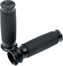 Todds Cycle VGR-2 Aluminum Grips - Vice with Rubber - Black Anodized - sxspowersports