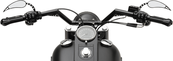 Trask Performance TM-2019BK 1-1/4in. V-Line Standard Handlebar - Black - sxspowersports