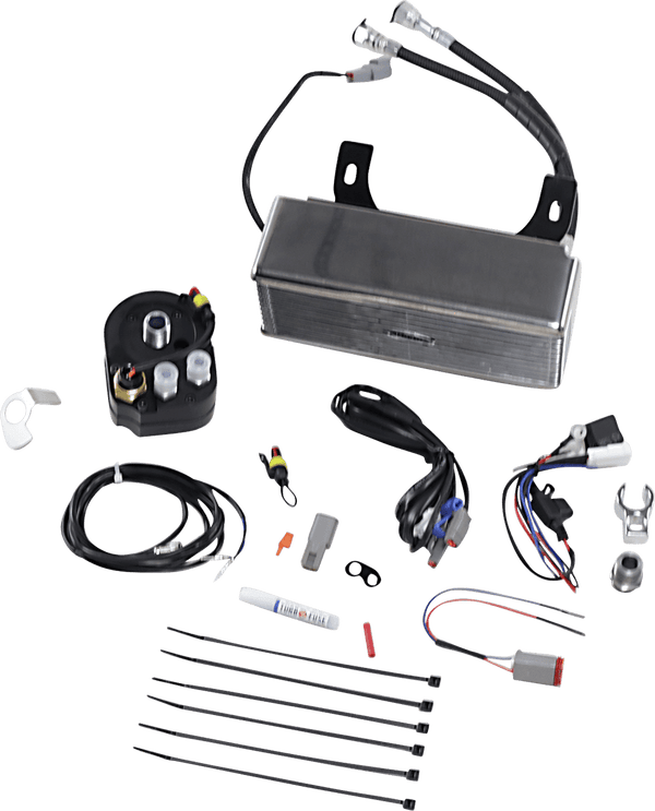 UltraCool RF-1SS Below Regulator Mounted Oil Cooler Kit - Chrome - sxspowersports