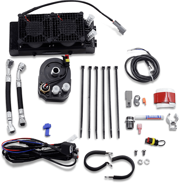 UltraCool SMT-4 Lower Fairing Mount Oil Cooler Kits - Black - sxspowersports