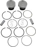 Wiseco K0213P2 Tracker Series Piston Kit (1200cc, Reverse Dome) - .020in. Oversized, 10:1 Compression - sxspowersports
