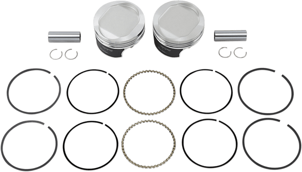 Wiseco K0213P3 Tracker Series Piston Kit (1200cc, Reverse Dome) - .030in. Oversized, 10:1 Compression - sxspowersports
