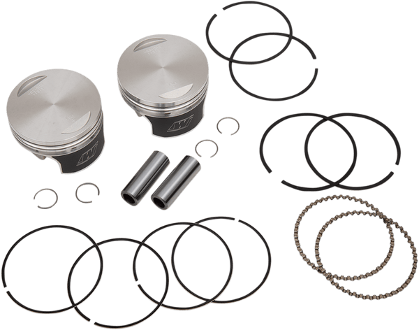Wiseco K0215P1 Tracker Series Piston Kit (1030ci.) - .010in. Oversized, 8.5:1 Compression - sxspowersports