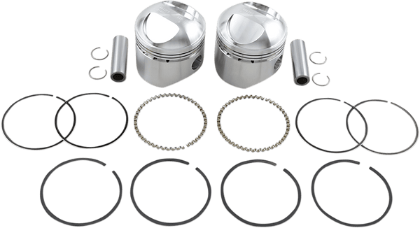 Wiseco K1605 K Piston Kit (74ci., Domed) - Standard Bore 3.437in., 9:1 Compression - sxspowersports