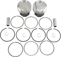 Wiseco K1614 K Piston Kit (80ci., Domed) - .010in. Oversize to 3.507in., 7:1 Compression - sxspowersports
