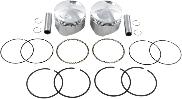 Wiseco K1615 K Piston Kit (80ci., Domed) - .020in. Oversize to 3.517in., 7:1 Compression - sxspowersports