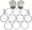 Wiseco K1617 K Piston Kit (80ci., Domed) - .040in. Oversize to 3.537in., 7:1 Compression - sxspowersports