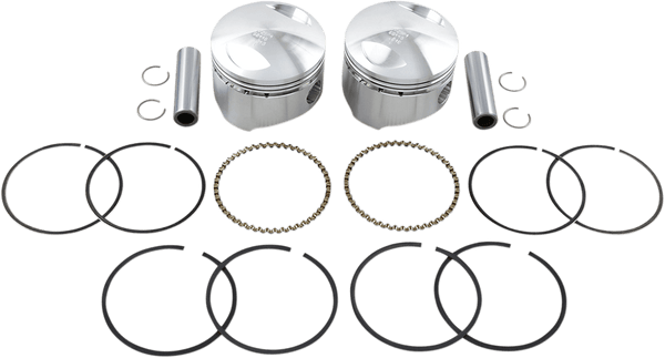 Wiseco K1617 K Piston Kit (80ci., Domed) - .040in. Oversize to 3.537in., 7:1 Compression - sxspowersports