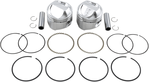 Wiseco K1623 K Piston Kit (80ci., Domed) - Standard Bore 3.497in., 9.5:1 Compression - sxspowersports