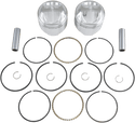 Wiseco K1627 K Piston Kit (80ci., Domed) - .040in. Oversize to 3.537in., 9.5:1 Compression - sxspowersports
