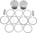 Wiseco K1644 K Piston Kit (80ci., Flat Top) - .040in. Oversize to 3.538in., 8.5:1 Compression - sxspowersports