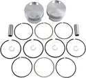Wiseco K1662 K Piston Kit (73ci., Flat Top) - .020in. Oversize to 3.518in., 9:1 Compression - sxspowersports