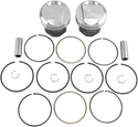 Wiseco K1666 K Piston Kit (80ci. Domed) - .010in. Oversize to 3.508in., 10:1 Compression - sxspowersports