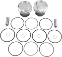 Wiseco K1669 K Piston Kit (80ci. Domed) - .040in. Oversize to 3.538in., 10:1 Compression - sxspowersports