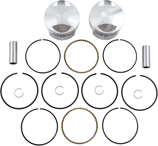 Wiseco K1686 K Piston Kit (73ci., Domed) - .010in. Oversize to 3.508in., 10.5:1 Compression - sxspowersports