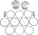 Wiseco K1687 K Piston Kit (73ci., Domed) - .020in. Oversize to 3.518in., 10.5:1 Compression - sxspowersports
