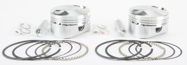 Wiseco K1687 K Piston Kit (73ci., Domed) - .020in. Oversize to 3.518in., 10.5:1 Compression - sxspowersports