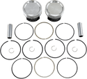 Wiseco K1723 K Piston Kit (73ci., Dished) - Standard Bore 3.498in., 8.5:1 Compression - sxspowersports