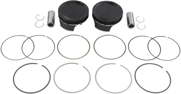 Wiseco K1746 K Piston Kit (73ci., Domed) - Standard Bore 3.498in., 10.5:1 Compression - sxspowersports