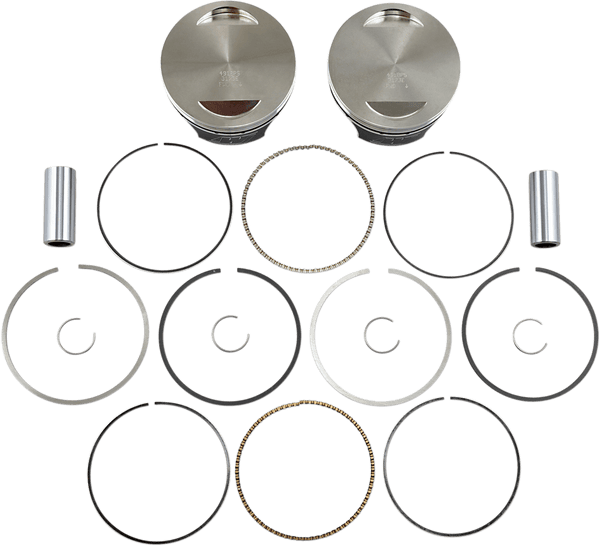 Wiseco K1757 K Piston Kit (110ci., Flat Top) - Standard Bore 4.000in., 10.5:1 Compression - sxspowersports