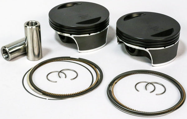 Wiseco K2799 K Black Edition Piston Kit (117in.,Flat Top +4cc) - 4.125in. Bore, 11:1 Compression - sxspowersports
