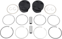 Wiseco K2799 K Black Edition Piston Kit (117in.,Flat Top +4cc) - 4.125in. Bore, 11:1 Compression - sxspowersports