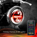 XK GLOW XK-5IN-KIT-W 5.75" XKChrome Headlight - sxspowersports
