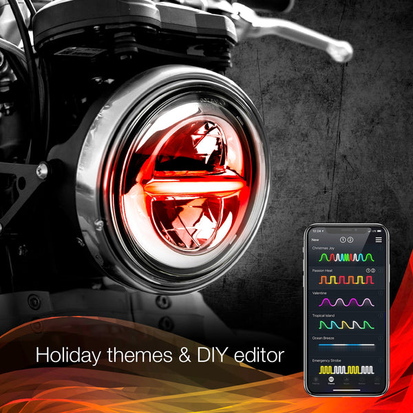 XK GLOW XK-5IN-KIT-W 5.75" XKChrome Headlight - sxspowersports