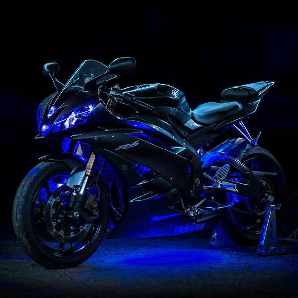 XK GLOW XK034001-B Single Color Motorcycle LED Accent Light Strip Kit - sxspowersports