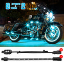 XK GLOW XK034001-G Single Color Motorcycle LED Accent Light Strip Kit - sxspowersports