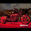 XK GLOW XK034015 Multi-color Motorcycle LED Accent Light Kit w/Remote Key Fob - sxspowersports
