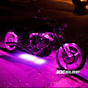 XK GLOW XK034015 Multi-color Motorcycle LED Accent Light Kit w/Remote Key Fob - sxspowersports