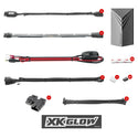XK GLOW XK034015 Multi-color Motorcycle LED Accent Light Kit w/Remote Key Fob - sxspowersports