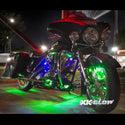 XK GLOW XK034015 Multi-color Motorcycle LED Accent Light Kit w/Remote Key Fob - sxspowersports