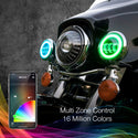 XK GLOW XK042011-B 4.5" XK Chrome Driving Lights - sxspowersports