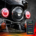 XK GLOW XK042011-B 4.5" XK Chrome Driving Lights - sxspowersports
