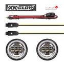 XK GLOW XK042011-W 4.5" XK Chrome Driving Lights - sxspowersports
