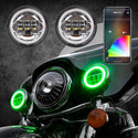 XK GLOW XK042011-W 4.5" XK Chrome Driving Lights - sxspowersports