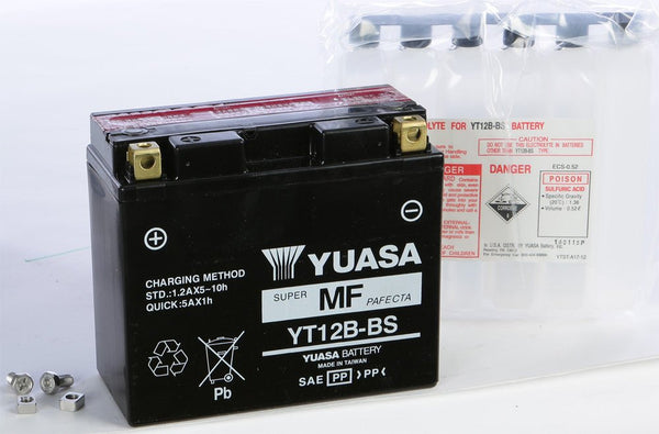YUASA YUAM6212B AGM Maintenance Free Battery - sxspowersports